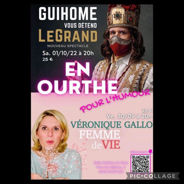 Vite, vite !
Guihome presque sold out et encore quelques places pour Véronique Gallo.
Rejoignez-nous !